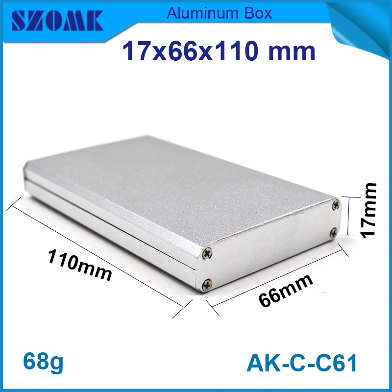 1 шт. бесплатная доставка небольшие алюминиевые корпуса для электроники