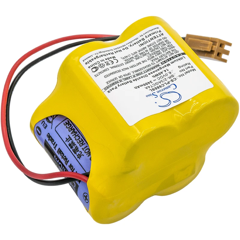 Обновленная батарея Cameron Sino для Fanuc A98L00310025 A98L-0031-0025 BR2/3AGCT4A PLC Li-MnO2 2400 мАч/14.40Wh |