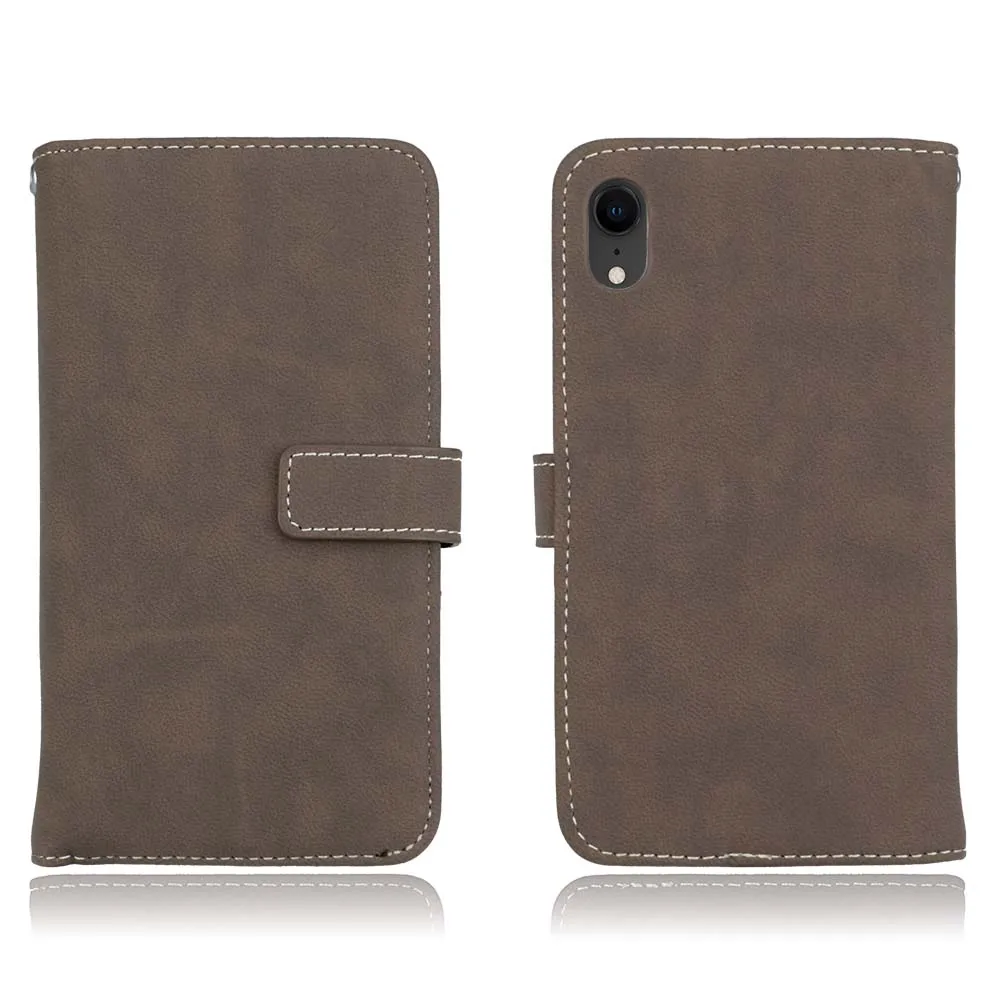 Capa Fundas для iphone XR XS Max 6 6 Plus 6s держатель чехол для iphone 7 8 plus XR XS кожаный чехол для телефона 9 слотов для карт