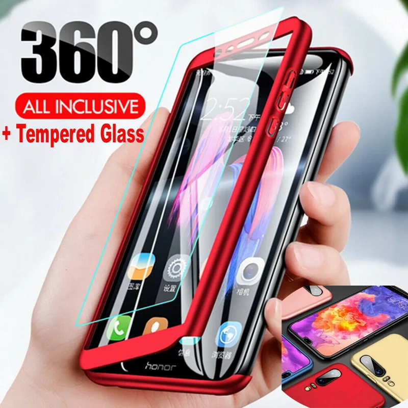 Защитный чехол с полным покрытием 360 для Huawei Y9 Prime Y5 Y6Pro Y6P Y7P P Smart Z 2020 Honor 20 8X 8C 9 Lite со