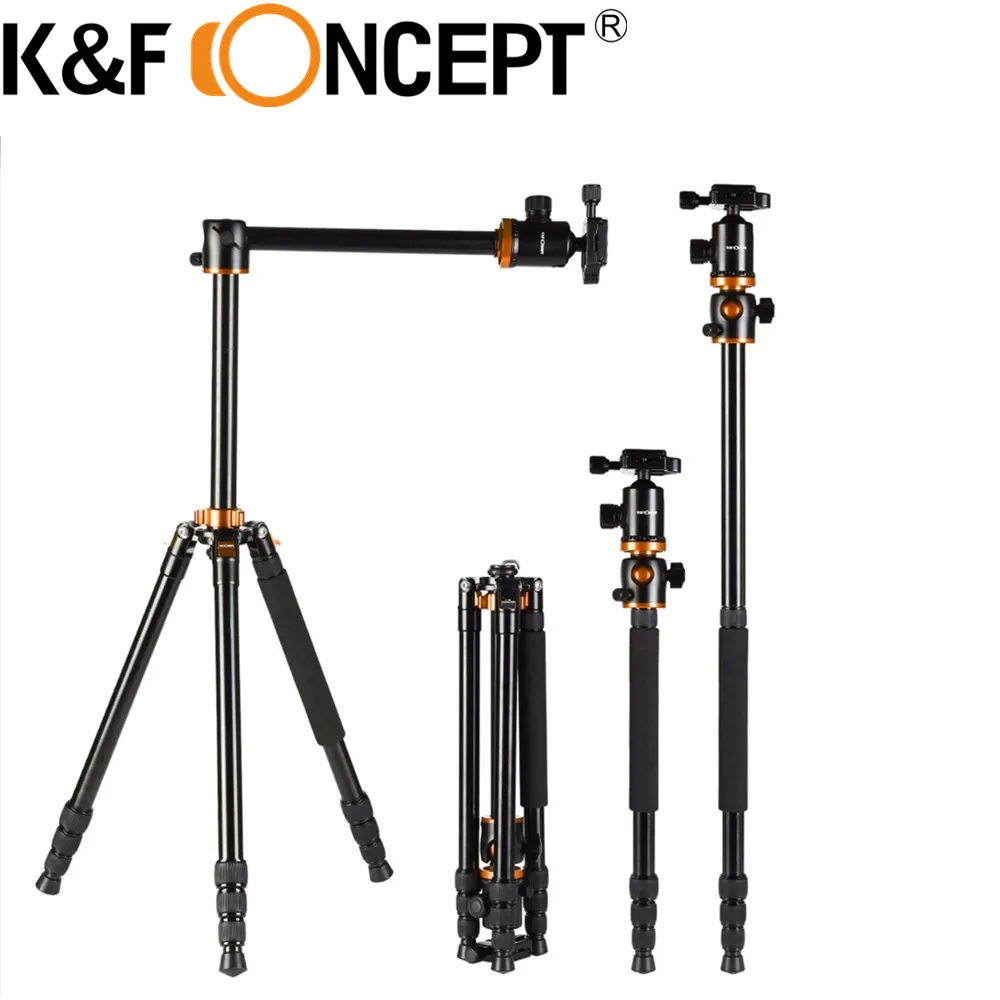 K& F концепция профессиональная камера штатив Стенд Путешествия Портативный монопод шаровой головкой 360 панорамная стабильность для DSLR камеры TM2534T