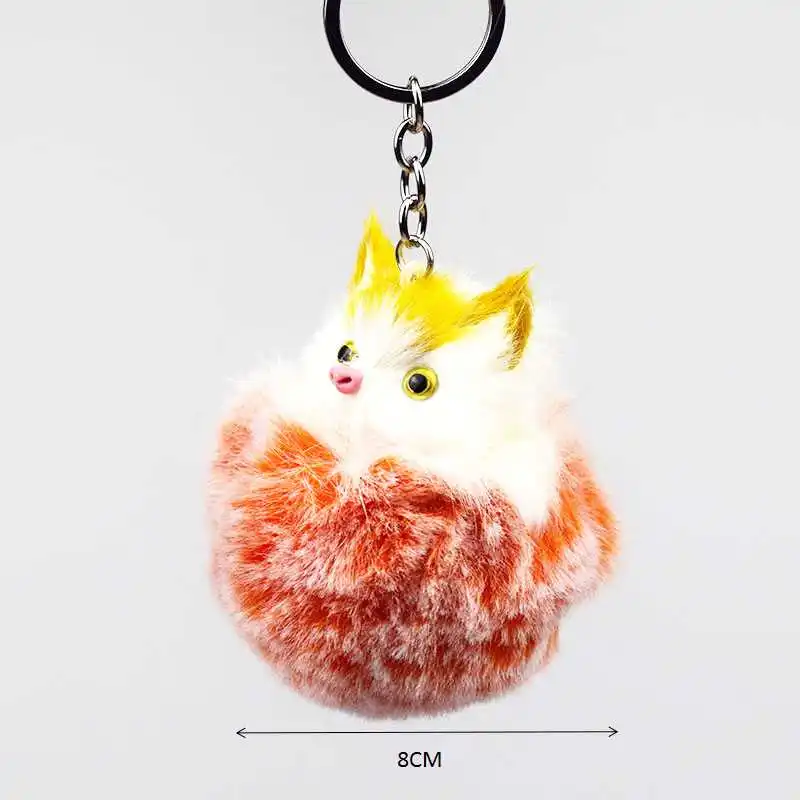 1 шт. помпон искусственный мех кролика Шарм брелок автомобиль сумка Для женщин
