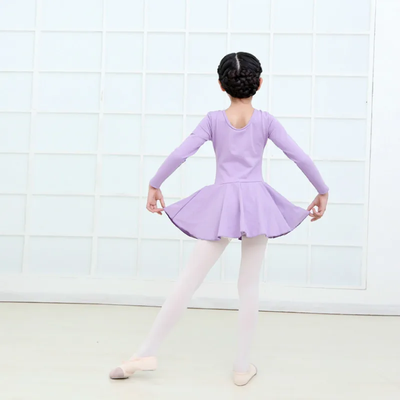 Гимнастическое леопардовое трико для девочек балетная хлопковая юбка пачка с