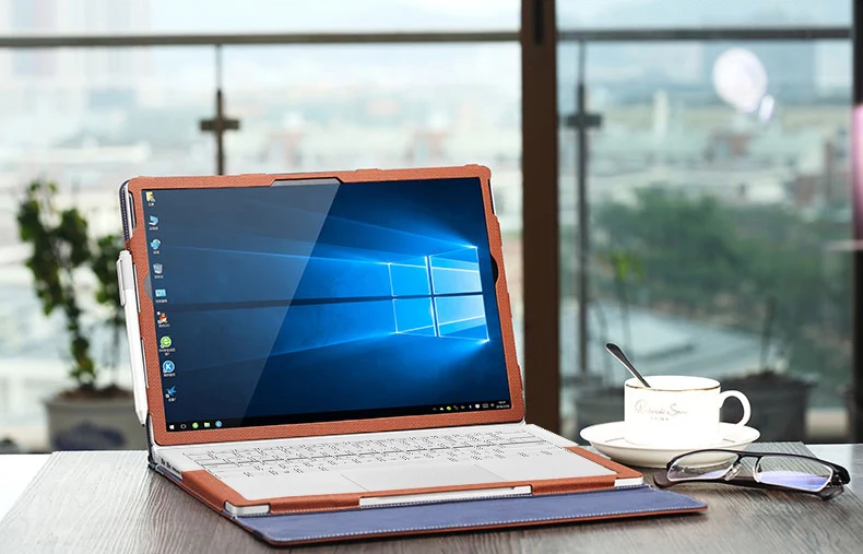 brown Креативный Дизайн чехол для microsoft Surface Book 2 13,5 дюймов планшет ноутбук чехол Съемная Кожа для поверхности Book2 подарок - Цвет: brown