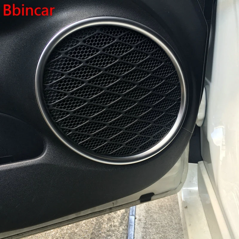 Bbincar Внутренняя дверь автомобиля динамик аудио крышка кольцо крышки отделка 4 шт.