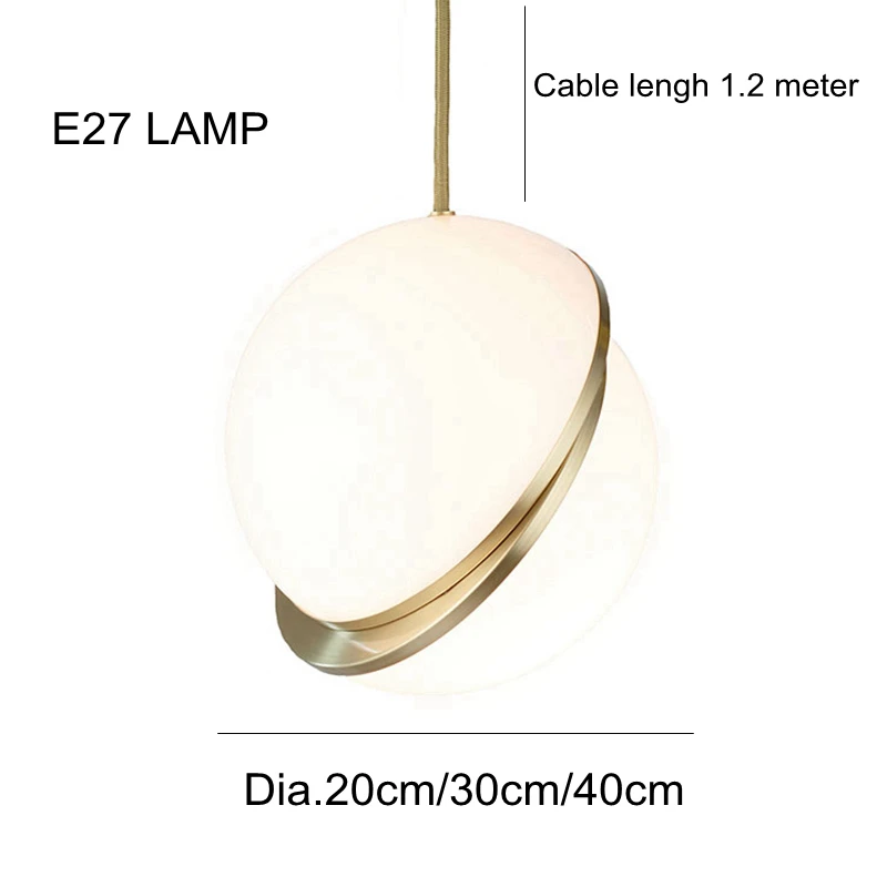Минимализм мини солнце screscent Глобус светодиодный подвесной светильник s луна