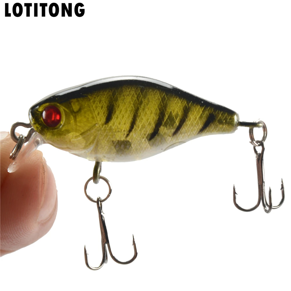 LOTITONG 1pcs Fishing lure bait 4cm / 4.2g Rock chubby Bionic Crank Plastic Bait Tackle | Спорт и развлечения