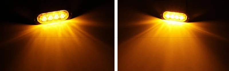 4 светодиодные тонкие боковые фонари для автомобиля грузовика прицепа маячок