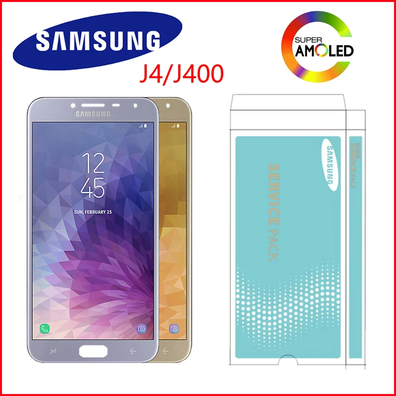 Оригинальный жк дисплей 5 дюйма AMOLED для SAMSUNG Galaxy J4 LCD J400F J400F/DS J400G/DS с сенсорным