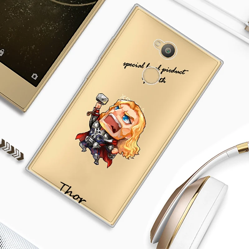 UTOPER Avengers Case For Sony Xperia L2 Silicone Cover Soft TPU Iron Man L1 Ultra slim Covers |