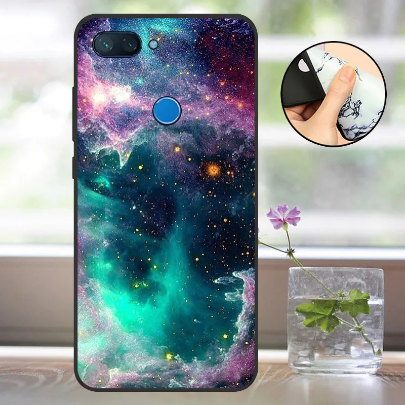 Силиконовый чехол Xiaomi mi 8 LITE бампер 6 26 мягкий матовый lite для телефона mi8 Lite coque capa bag