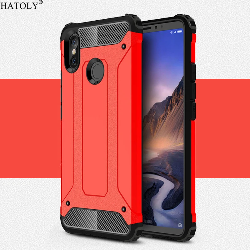 Чехол для Xiaomi Mi Max 3 противоударный прочный армированный чехол силиконовый бампер