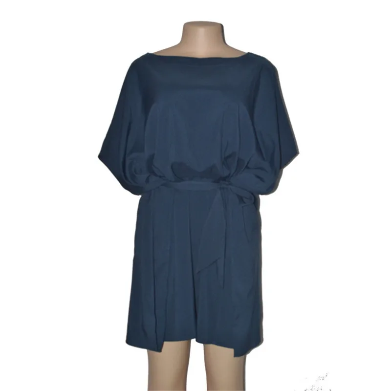 2018 европейский и американский женщина платье нерегулярные Pure свободные среднего