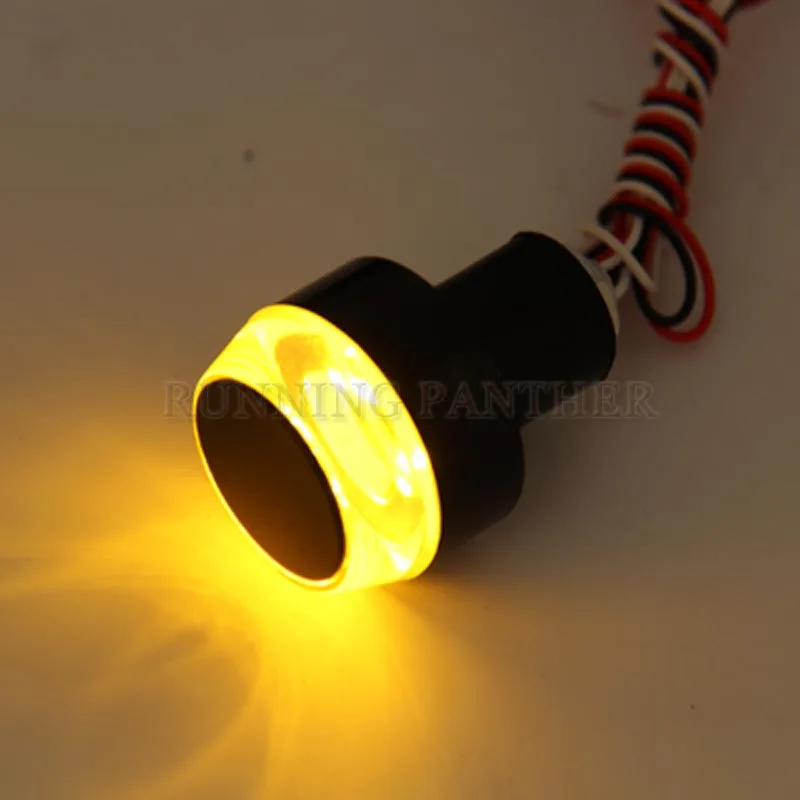 12V мотоциклов конец светодиодный поворотник светильник желтый белый мото