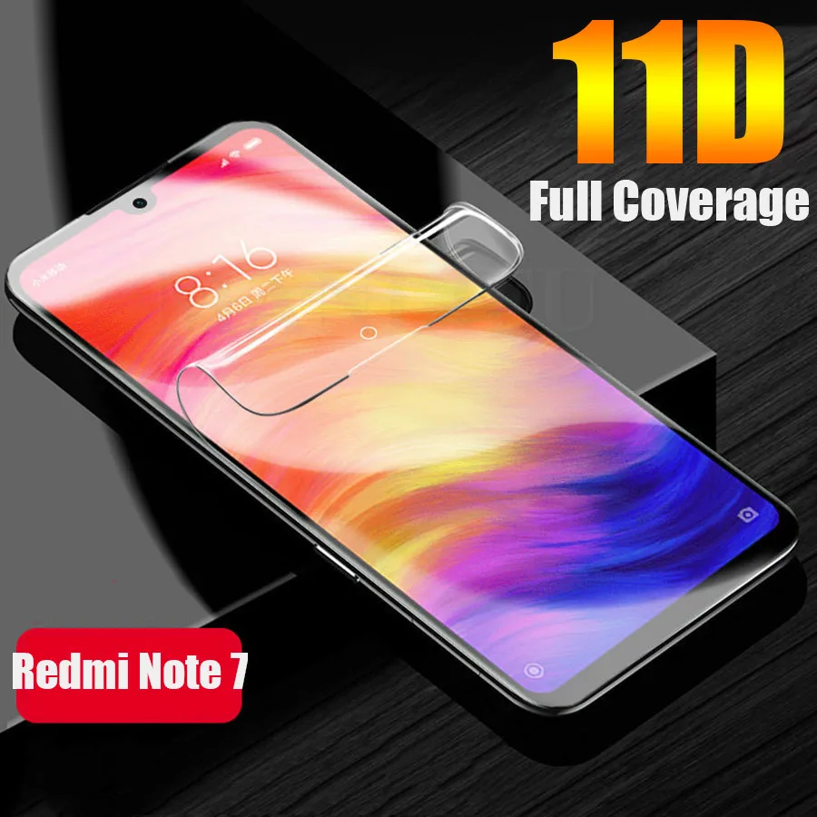2 шт Передняя Задняя пленка из мягкого ТПУ для Xiaomi Redmi Note 7 11D изогнутая Защитная