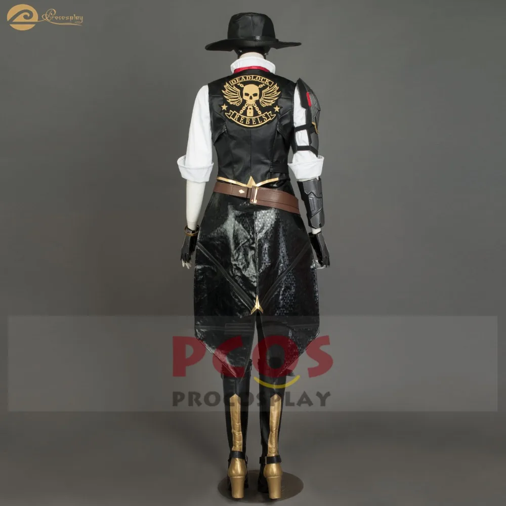 OW Новый герой получить там B.O.B. Замша ПУ спандекс шелк Ashe костюм Эш косплей и