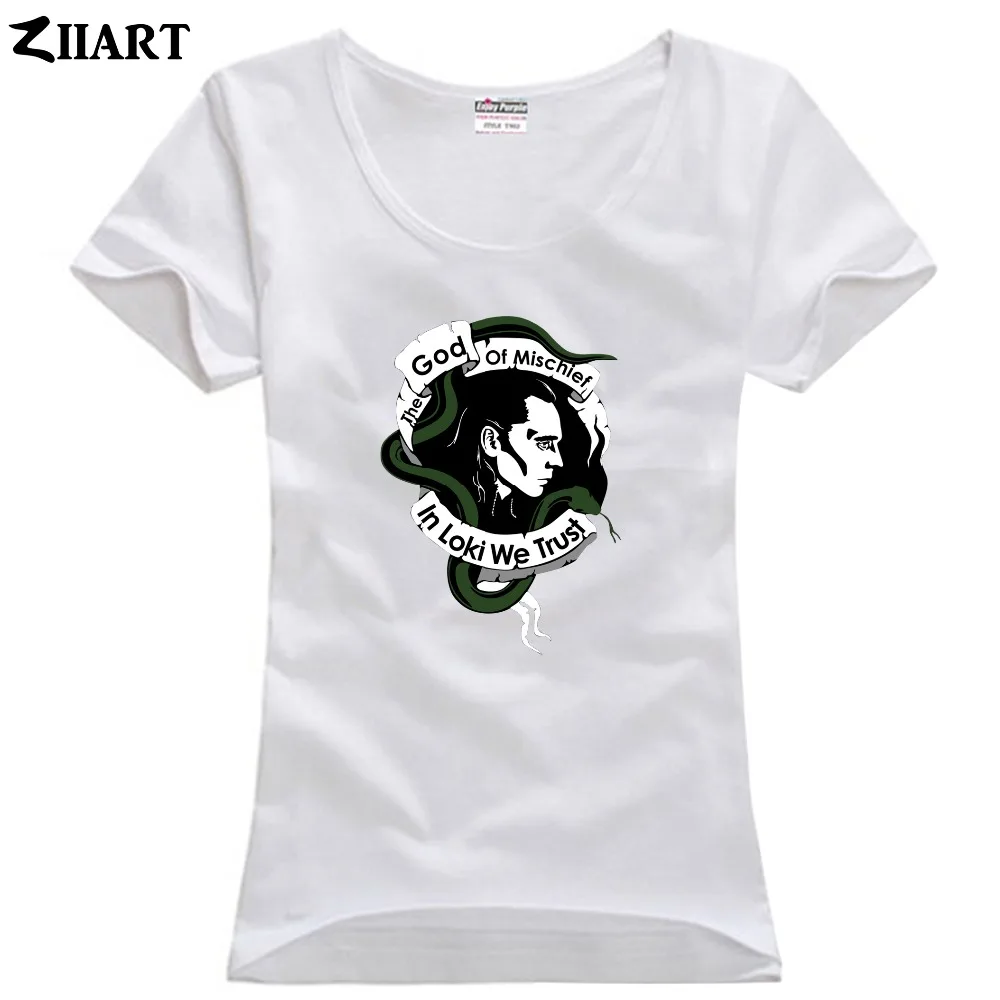 В loki we trust the god of mischief винтажная одежда для портретной пары Женская хлопковая