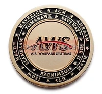 custom metal commemorative coins air warfare systems medal wholesale and retail free shipping custom carved paint coins