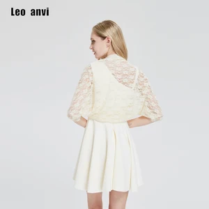Leo anvi дизайн одежды Кружева пожимает плечами и болеро женские шарфы свадебные туфли невесты платок Обёрточная бумага bufanda mujer пончо