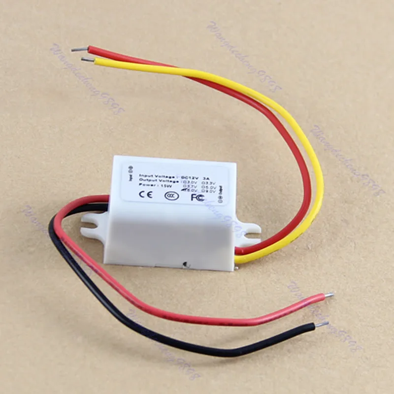 DC Converter 15W 12V Step Down to 6V 3A Power Supply Module Waterproof-White L15 | Обустройство дома