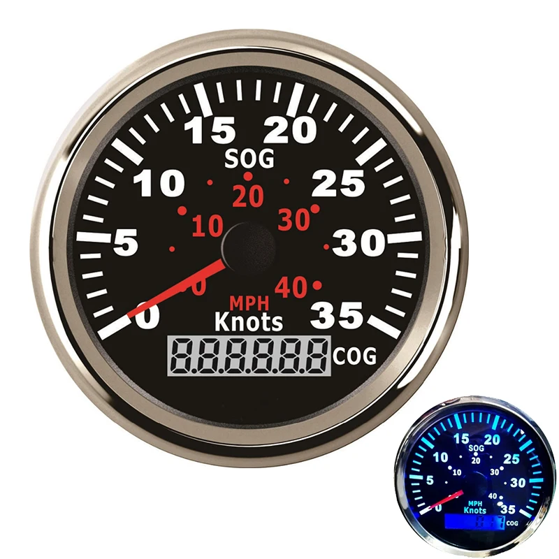 12 В/24 В 85 мм gps Спидометр Водонепроницаемый для автомобиля мотоцикла лодки яхты
