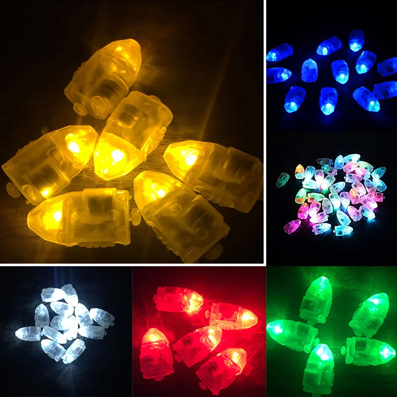 10 шт./лот цветные светодиодные воздушные шары RGB мини лампы для бумажных