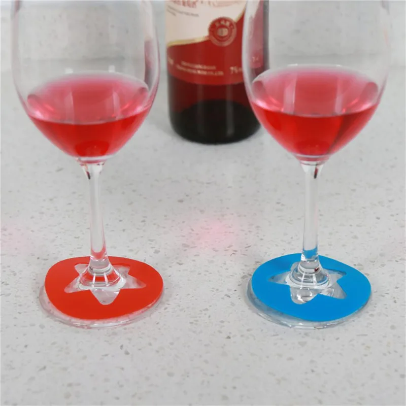 1 Набор силиконовых стеклянных этикеток для вина распознаватель очков чайная