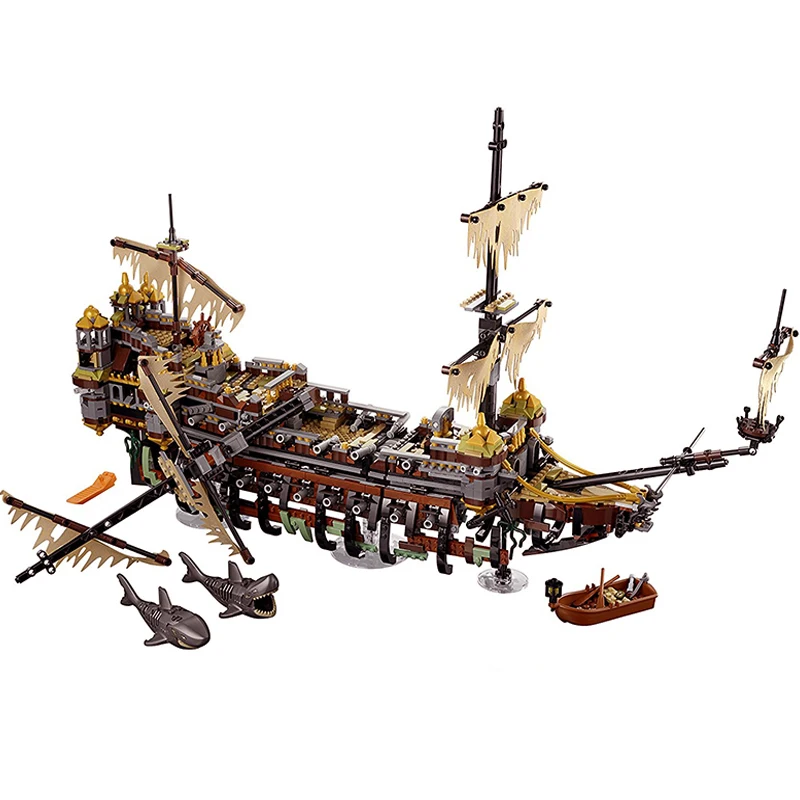 Модели Building Toy Slient Mary набор 2344 шт. 16042 строительные блоки Совместимые Пираты