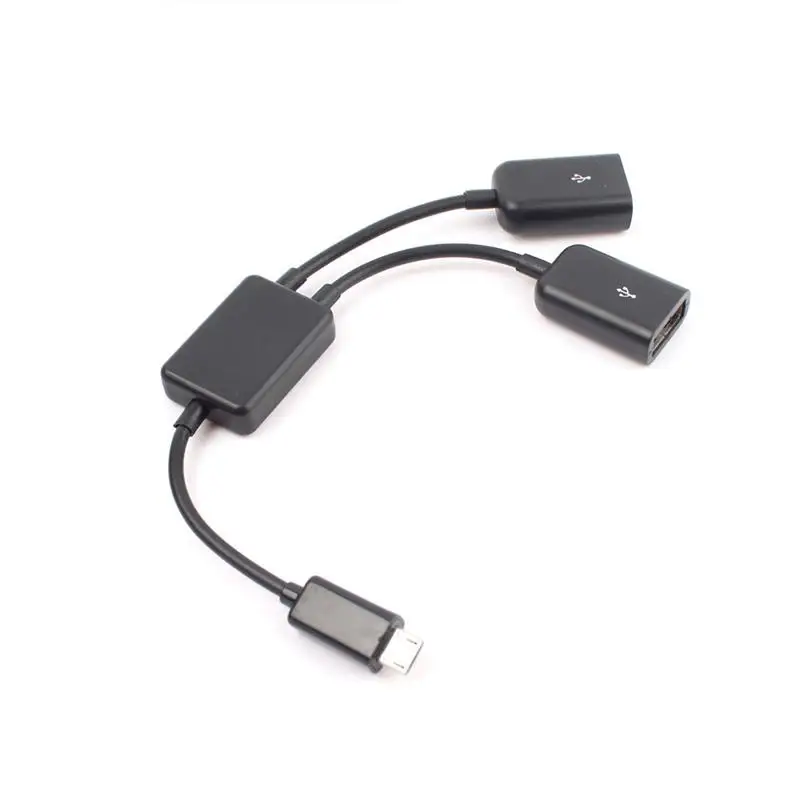 OEM двойной микро USB OTG Хост адаптер с двойным портом Hub для Galaxy S5 S4 S3 & Table #67731|adapter