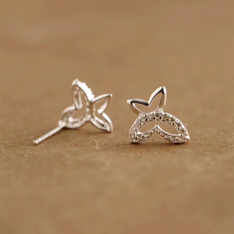 925 пробы svearrings маленькие циркониевые бабочки для женщин Подарки|925 sterling silver
