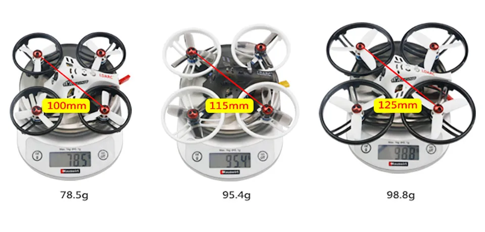 LDARC ET Drone гоночный Дрон серии ET100 ET115 ET125 3S V2 Micro FPV 800TVL камера 16 каналов 25 мВт 100 VTX BNF |