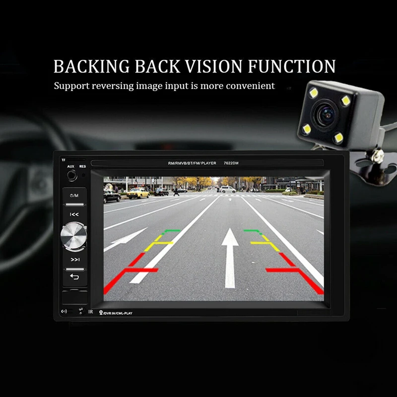 2Din 6.2 Inch Car Radio Mp5 Player Fm Aux Usb Sd Bluetooth Stereo Audio | Автомобили и мотоциклы