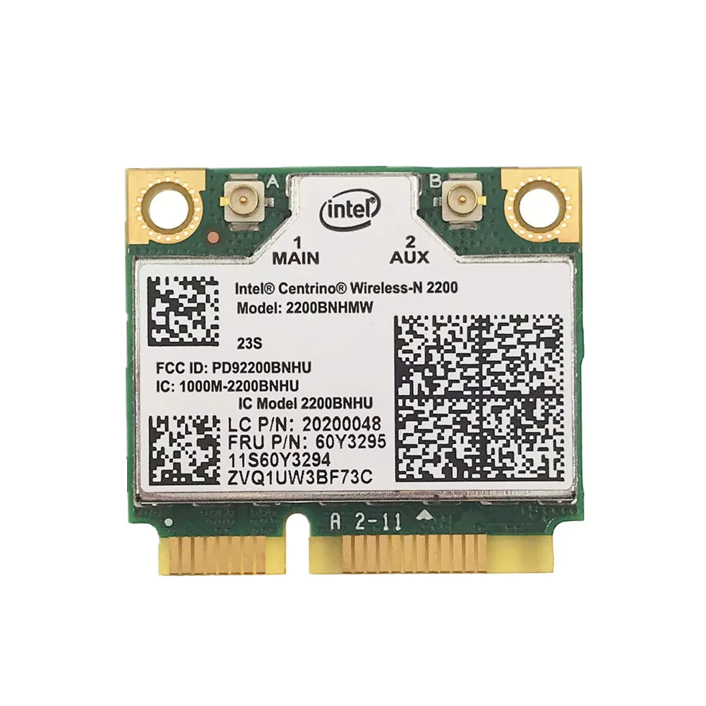 Для беспроводной сети Intel Wireless-N 2200 2200BNHMW T430 W530 T530 X230T mini pcie half card 60y3295 WIFI | Компьютеры