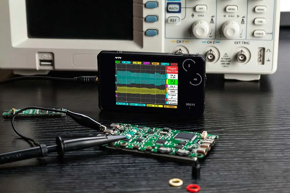 Портативный мини осциллограф ccdsso DS212 DSO212 Nano колесо для большого пальца 1 МГц 8 Мб