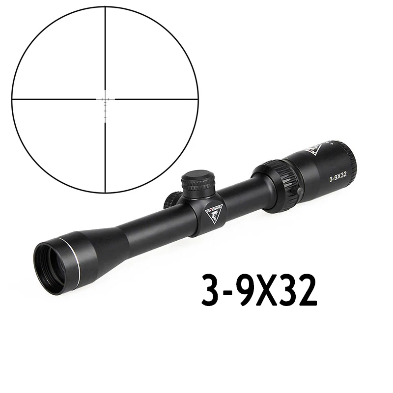 3-9x32 FLY SHARK 3-9x32 охотничьи прицелы 3-9x40 винтовка с оптическим прицелом прицелы 3-9x50 тактический прицел страйкбол пневматические пистолеты прицел - Цвет: 3-9x32