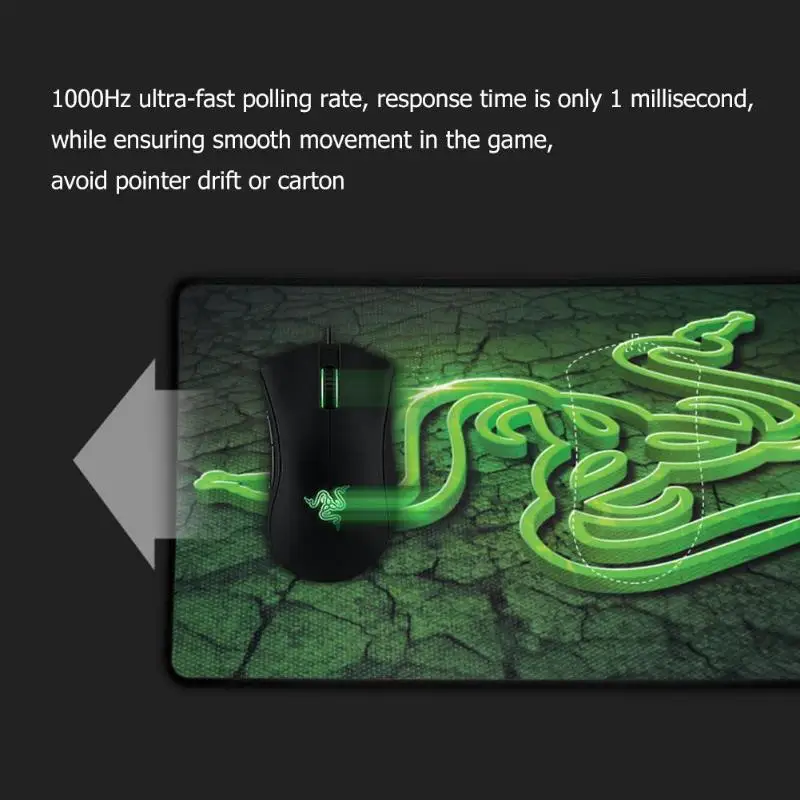 Razer DeathAdder Эфирная Проводная игровая мышь USB 5 программируемых кнопок 6400 dpi оптический сенсор эргономичные Мыши для ПК компьютера