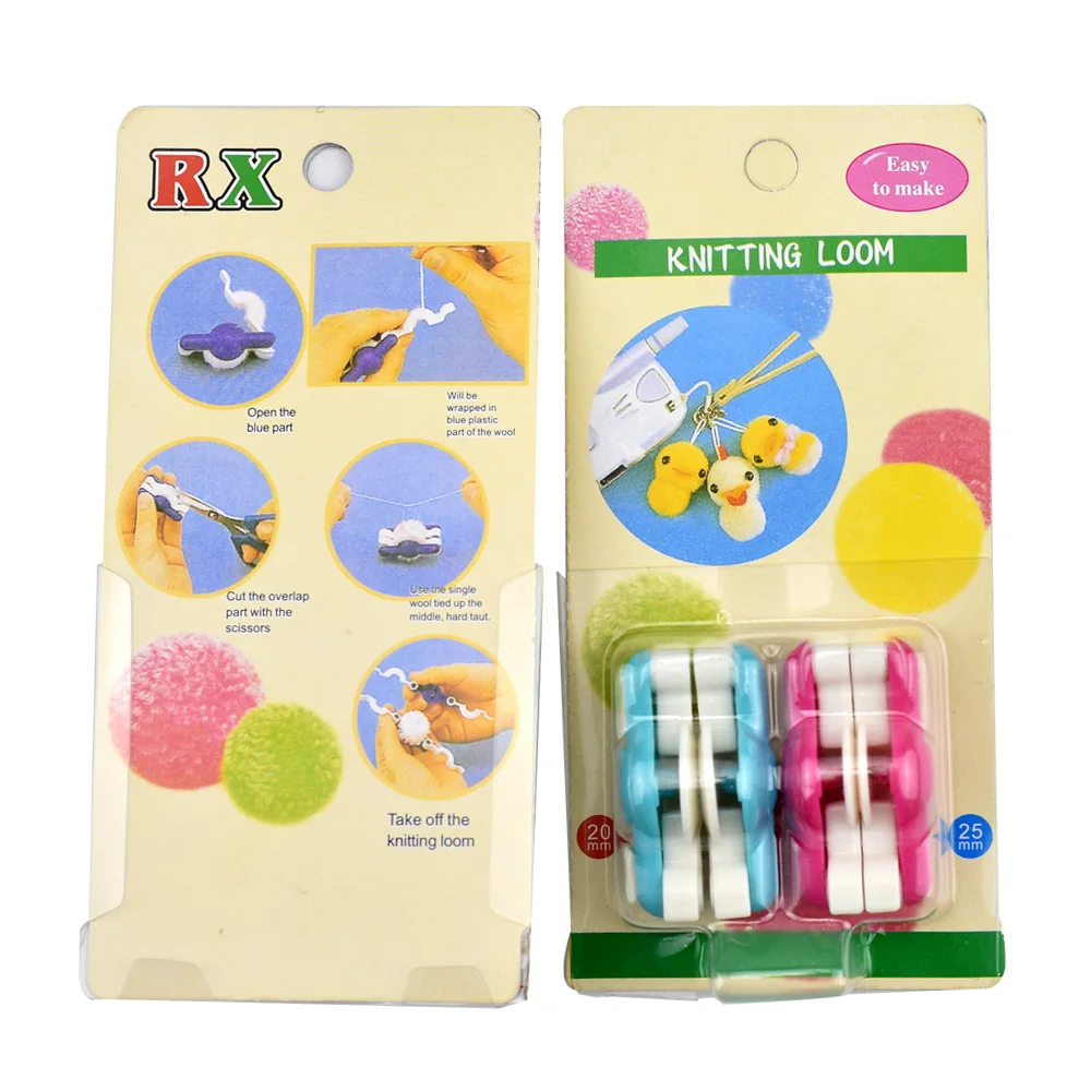 2 шт./лот мини Помпон пушистый шар ткач игла ремесло инструмент сделай сам швейные