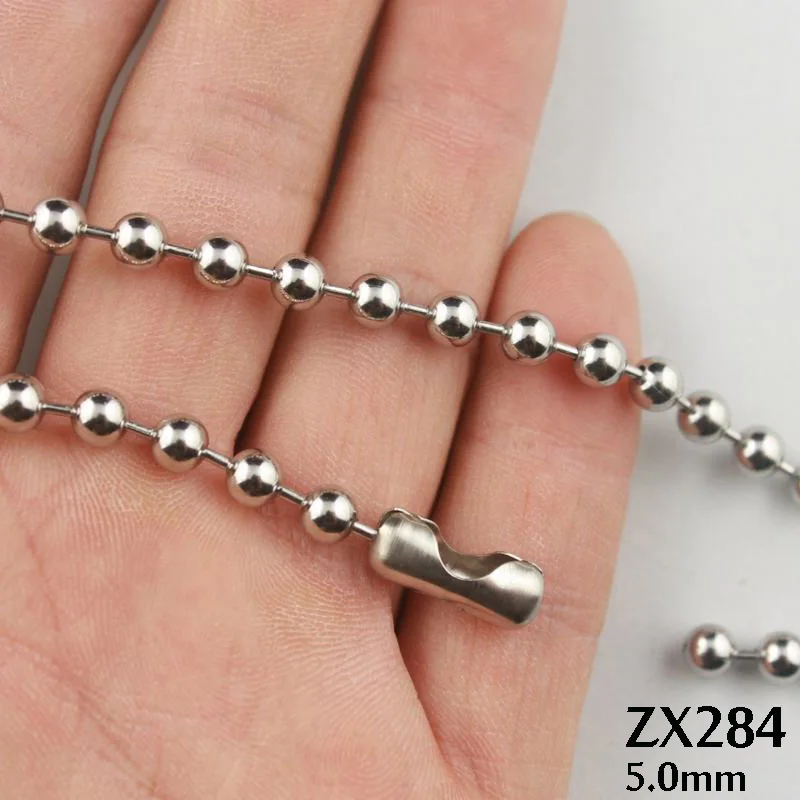 Цепочка с шариками из нержавеющей стали 50 100 м 5 мм|fashion jewelry|jewelry fashionchain jewelry |