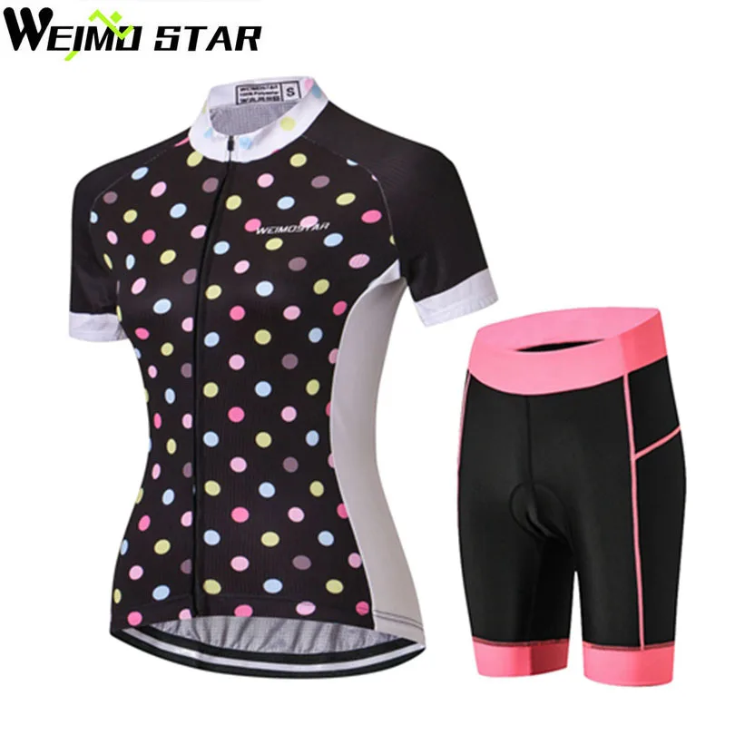 

WEIMOSTAR Summer Women's Short Sleeve Ropa Ciclismo Cycling Jersey Set MTB Bike Bicycle Road Riding Clothing Shirt Shorts Suit