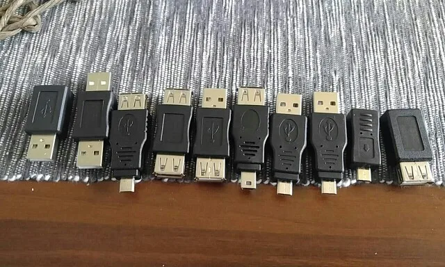 Мини адаптер переходник OTG 5pin F/M 10 шт. usb Папа мама гаджеты высокого качества|usb f|usb