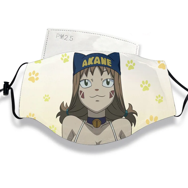 Зеленый Fairy Tail Венди элфман Люси хартфилия Natsu Эрза серый Косплэй, модные, летние, зимние, дыхательная маска для PM 2,5 респиратор - Цвет: Зеленый