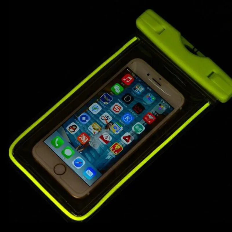 6.0&quot PVC Luminous smartphone bags for xiaomi redmi5 plus case Waterproof iphone5s huaweiP20 P20lite fo S8 S8plus S9 | Мобильные