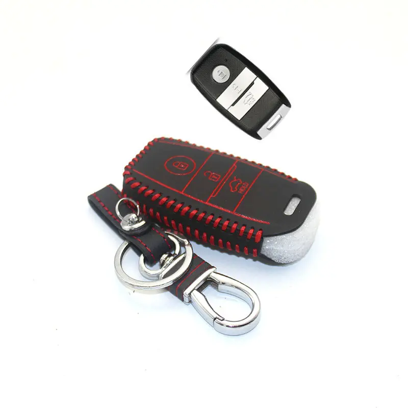 

STYO Car Key wallet car genuine leather key cover leather key cases for 2016 KIA Optima K5 Sportage KX5