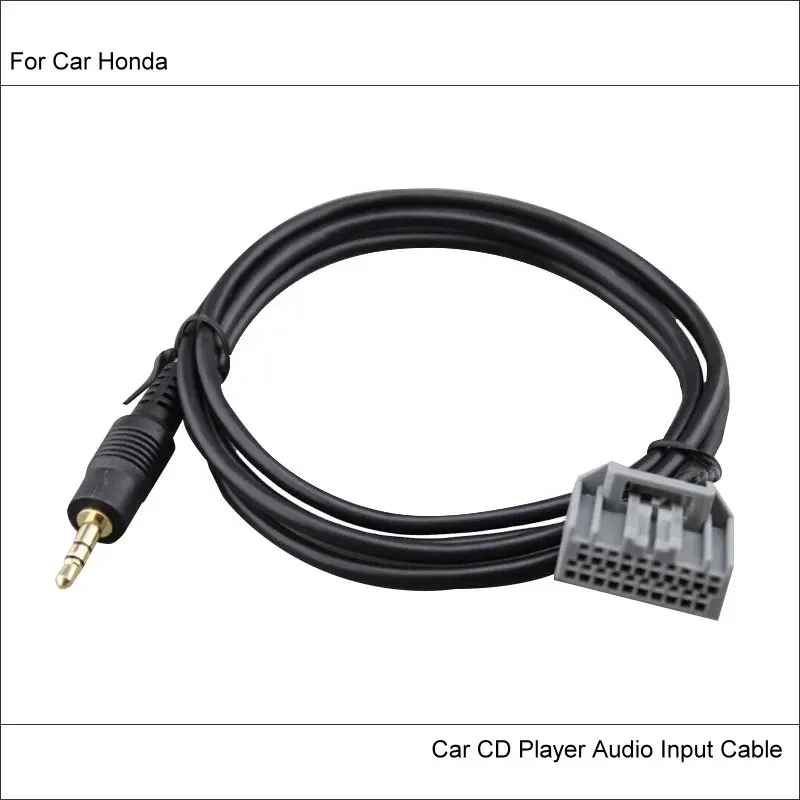 

Original Plugs To AUX Adapter 3.5mm Connector For Honda Civic Accord Crider Jade Car Audio Media Cable Data Music Wire