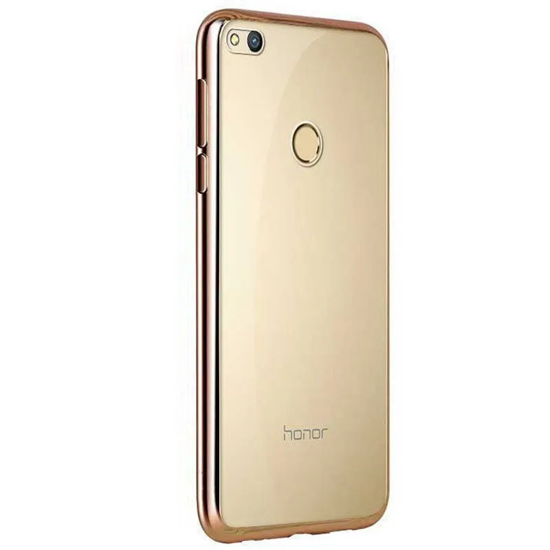Чехол для huawei Honor 8 Lite, силиконовый бампер, прозрачный мягкий чехол из ТПУ для Honor 8 Lite, для huawei P8 Lite, чехол - Цвет: Gold