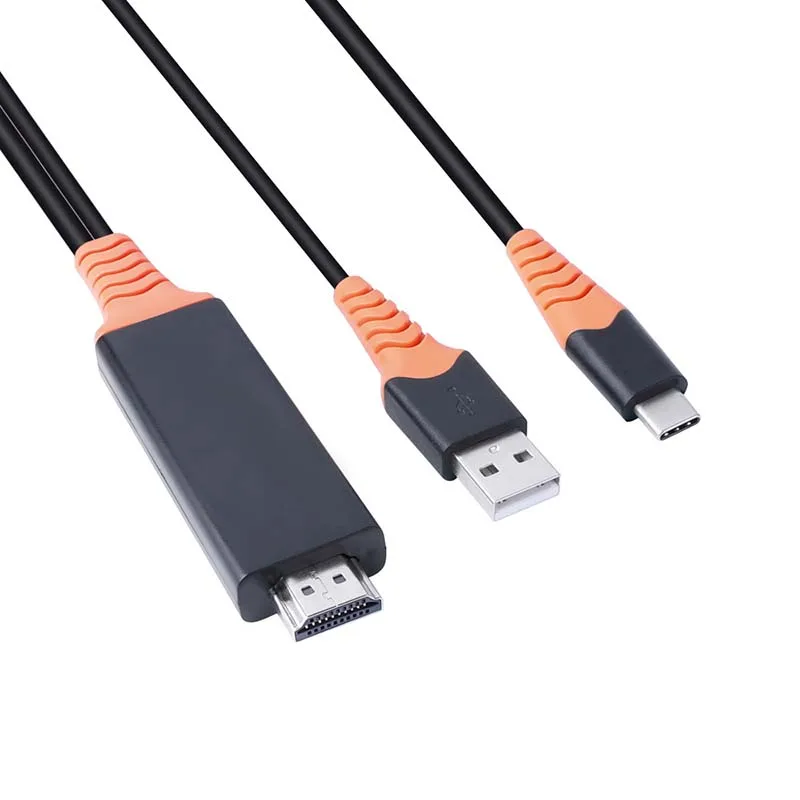 1.8M 4K USB 3.1 Type-c to HDMI-compatible Cable Type C To HDTV Adapter For Samsung Galaxy S9 S8 Note 9 8 | Электроника