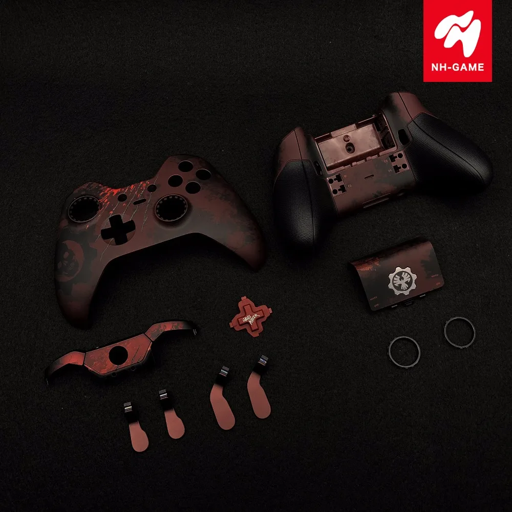 Для Xbox one elite контроллер для Gears Of War корпус LB RB Бампер Кнопка батарейный чехол задняя крышка Прорезиненные Ручки