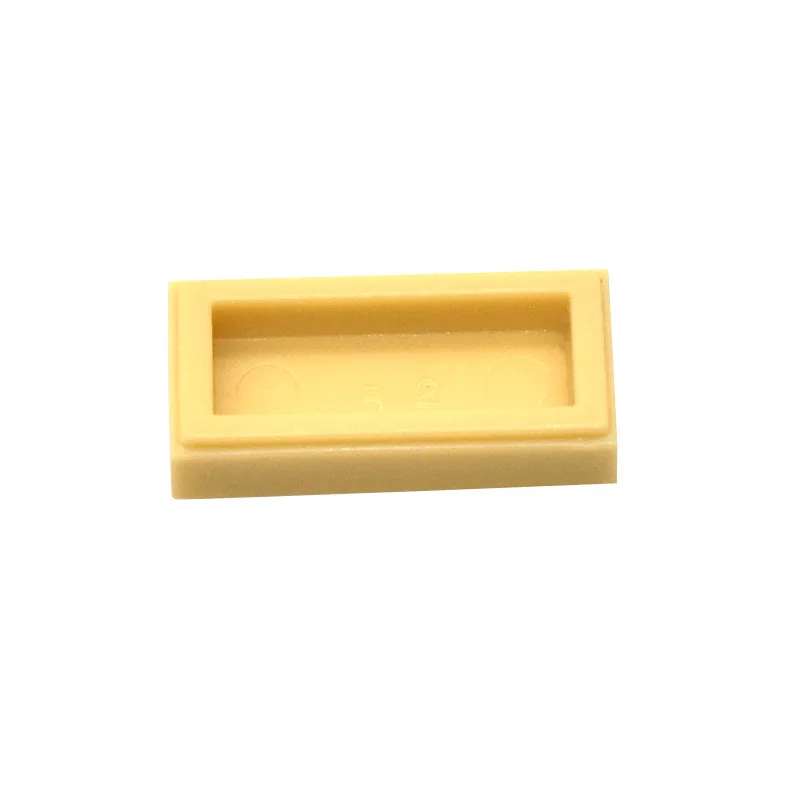 100 шт. плоская черепица 1x2 DIY enleten MOC пластиковые строительные блоки кирпичи