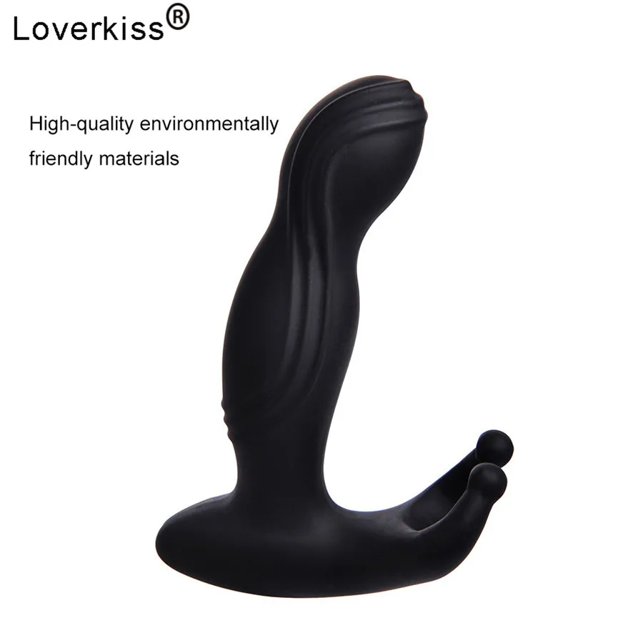 Силиконовая Анальная пробка Loverkiss с 10 вибрациями Анальный вибратор анус