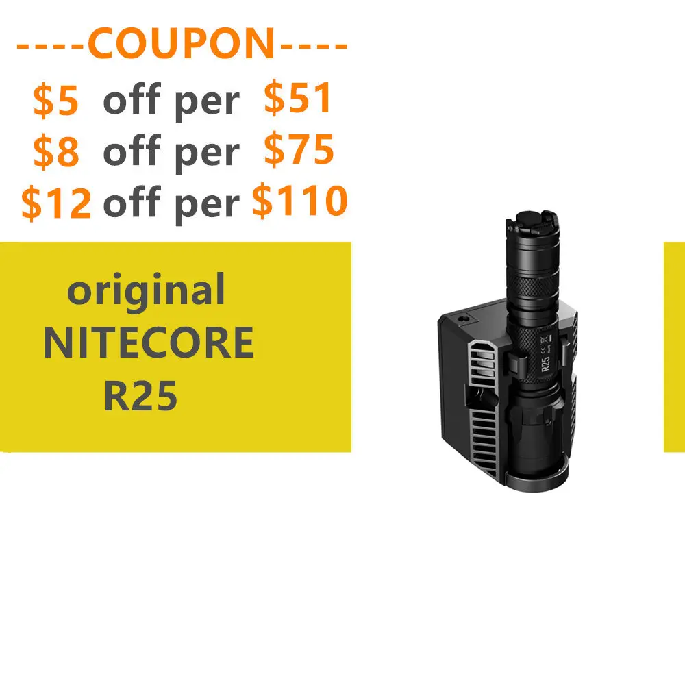 Оригинальная Высококачественная вспышка Nitecore R25 фотовспышка XP L HI V3 белый свет